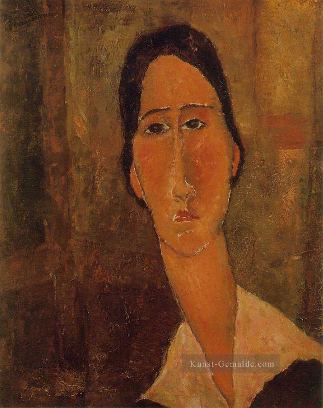 Jeanne Hébuterne mit weißen Kragen 1919 Amedeo Modigliani Ölgemälde